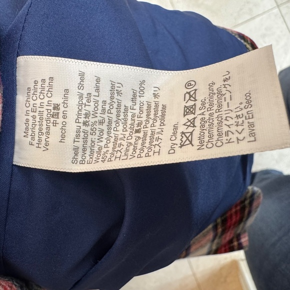 J.Crew Factory Plaid Wool-Blend Blazer – Size 16 - Picture 5 of 5